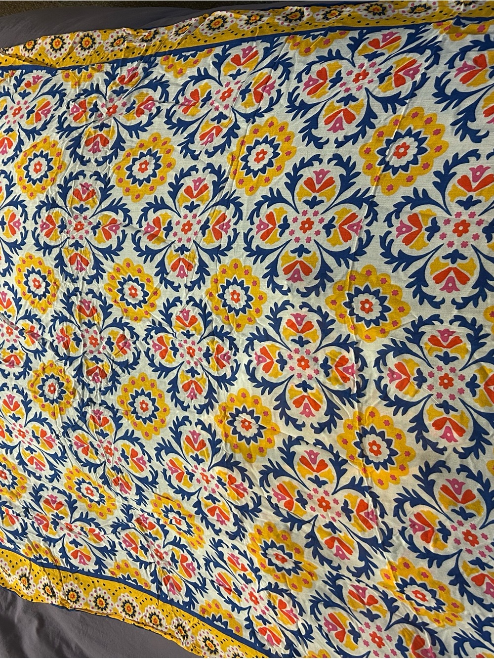 BODEN Yellow Floral Bikini Set with Matching Cover-Up - Picture 10 of 10